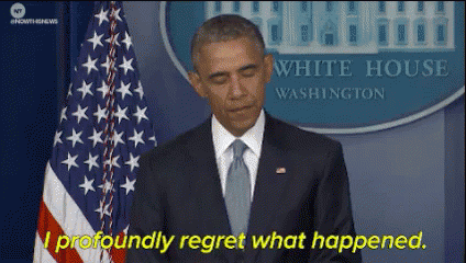 Obama GIF. This 424 x 240 animated GIF is part of our obama not bad collection. Related themes include obama, sorry. View the original animation, share it…