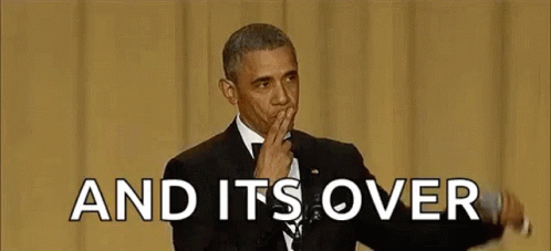 Obama Mic Drop GIF