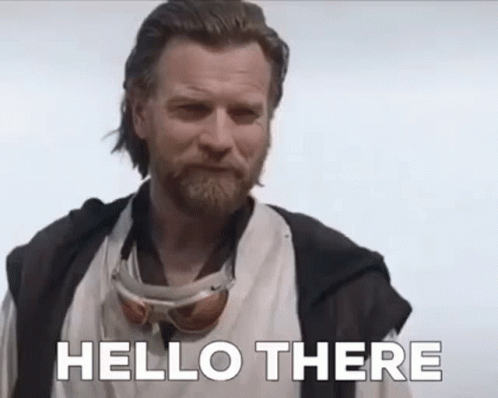 Obi Wan Kenobi Hello There GIF. This 498 x 398 animated GIF is part of our obi wan hello there collection. Related themes include disney, hello there, star…
