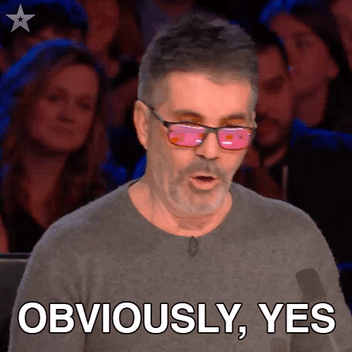 Obviously Yes Simon Cowell GIF