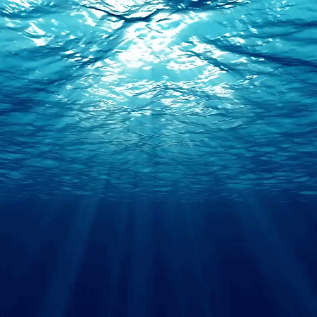Ocean Seawater Underwater Scuba Diving Swimming Marine Sea Waves Light Ocean Waves GIF