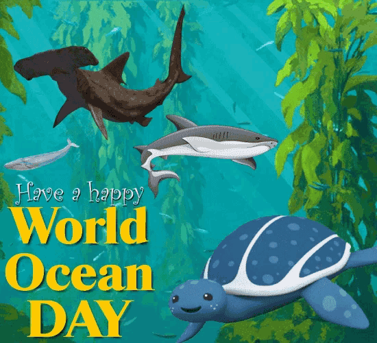 Ocean World Ocean Day GIF