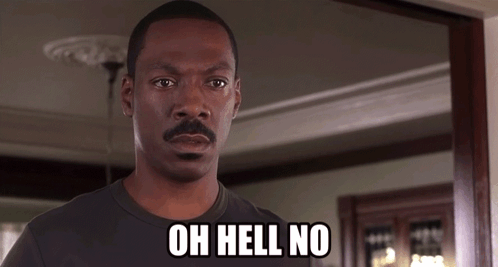 Oh Hell No Eddie Murphy GIF