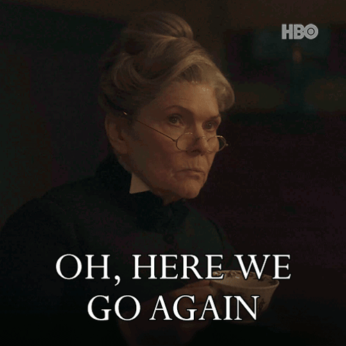 Oh Here We Go Again Armstrong GIF