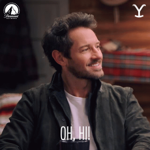 Oh Hi Ian Bohen GIF. This 498 x 498 animated GIF is part of our ian bohen collection. Related themes include hello, how are you. Created by YellowstoneTV…