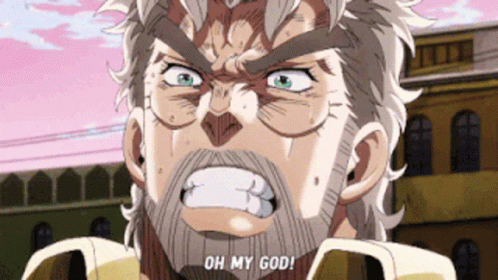 Oh My God Joseph Joestar GIF. This 498 x 280 animated GIF is part of our jojo oh no collection. Related themes include anime, oh my god. Created by…