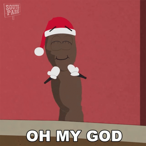 Oh My God Mr Hankey GIF. This 498 x 498 animated GIF is part of our kevin and perry collection. Related themes include oh my god, surprised, wow. Created by…