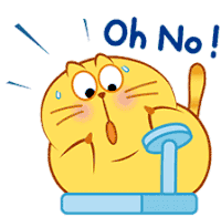 Oh No Cute Sticker