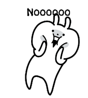 Oh No Rabbit Sticker