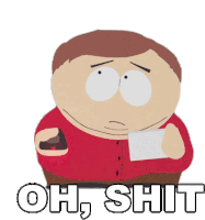 Oh Shit Eric Cartman Sticker