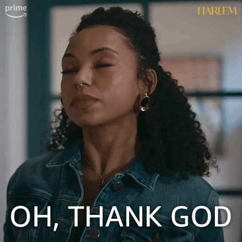 Oh Thank God Portia GIF