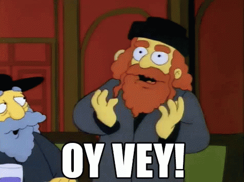 Oh Vey GIF. This 476 x 354 animated GIF is part of our oy vey collection. View the original animation, share it, or browse related GIFs.