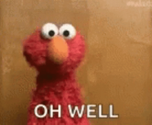 Oh Well Elmo GIF. This 498 x 412 animated GIF is part of our lavar ball never lose collection. Related themes include elmo, oh well, shrug. Created by…