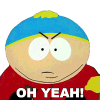 Oh Yeah Eric Cartman Sticker