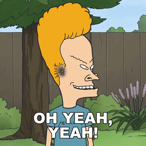 Oh Yeah Yeah That'S True Beavis GIF