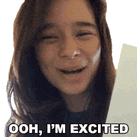 Ohh Im Excited Hannah Fawcett Sticker