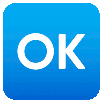 Ok Button Symbols Sticker