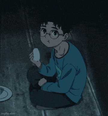 Okarun Munching GIF