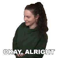 Okay Alright Cristine Raquel Rotenberg Sticker