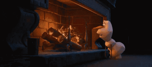 Olaf Fire GIF