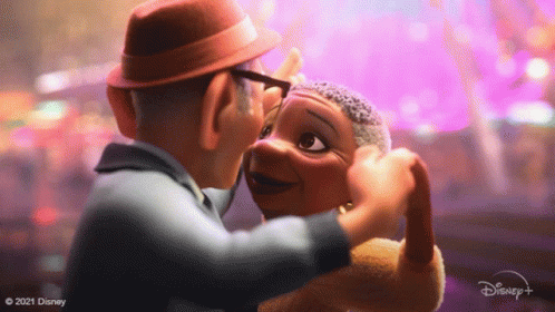 Old Couple Art GIF