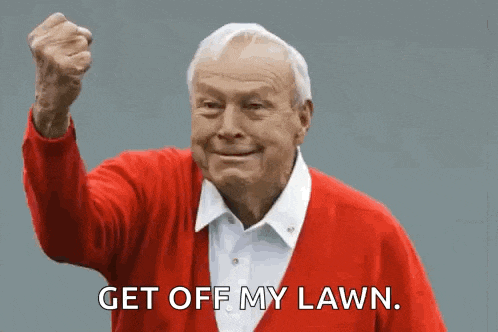 Old Man Shake Fist GIF