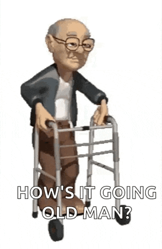 Old Man Walker GIF