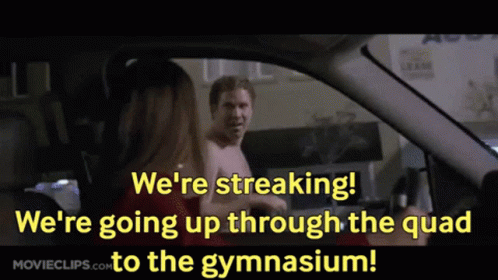 Old School Streaking GIF