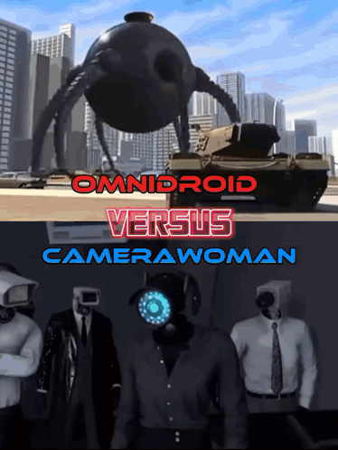 Omnidroid Vs Camerawoman GIF