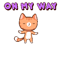 Omw On My Way Sticker