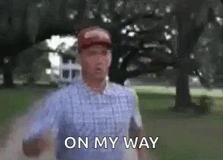 On My Way Running GIF