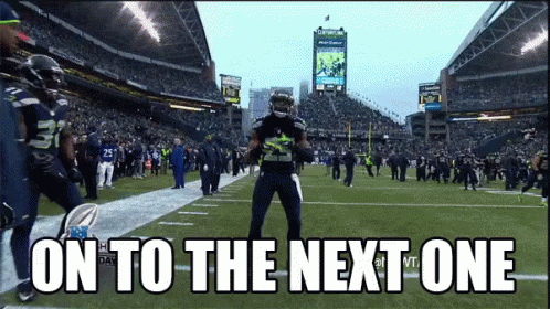 On To The Next One GIF. This 498 x 280 animated GIF is part of our moving the goalposts collection. Related themes include football, nfl. View the original…