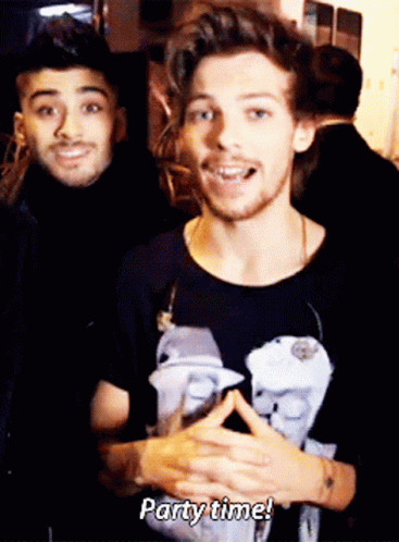 One Direction Party Time GIF. This 367 x 498 animated GIF is part of our one direction birthday collection. Related themes include dance, party time…
