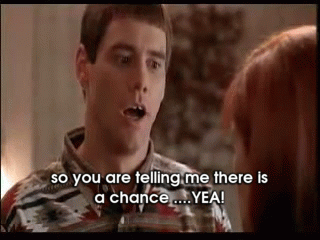One In A Million GIF. This 320 x 240 animated GIF is part of our so youre telling me theres a chance collection. Related themes include dumb and dumber…