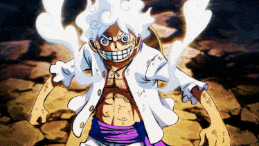 One Piece Luffy Gear 5 GIF