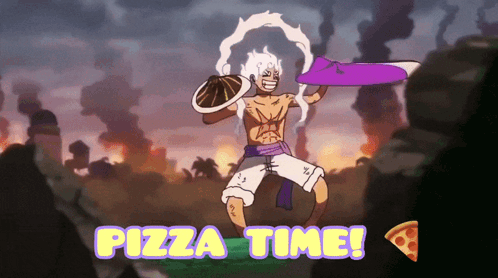 One Piece Luffy Pizzeria GIF