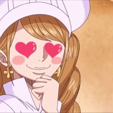 One Piece Pudding GIF. This 396 x 396 animated GIF is part of our sanji nosebleed collection. Related themes include heart eyes, one piece. Created by…