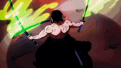 One Piece Zoro Vs King GIF