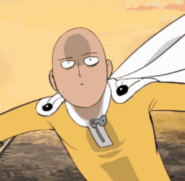 One Punch Man Shock GIF