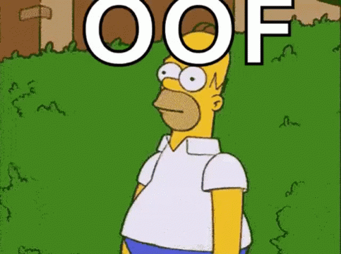 Oof The Simpsons GIF. This 498 x 371 animated GIF is part of our homer disappearing collection. Related themes include homer simpson, the simpsons. Created…