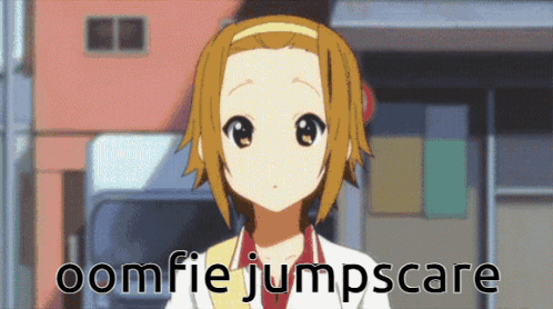 Oomfie Jumpscare K-on GIF. This 498 x 278 animated GIF is part of our kon mugi collection. Related themes include anime, jumpscare. Created by cunnyoomfie…