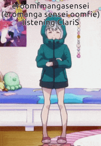 Oomfie Listening Claris Sagiri GIF