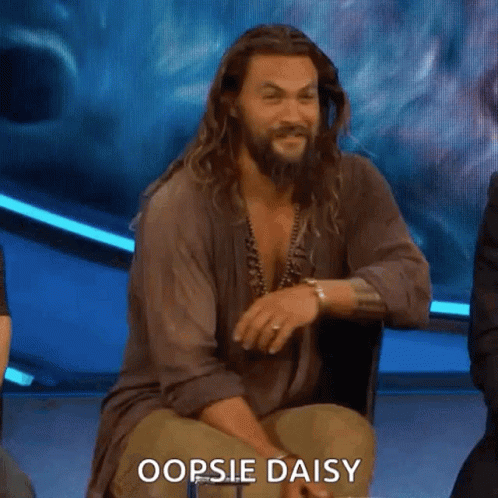 Oops Aquaman GIF