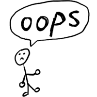 Oops Oops Sorry Sticker