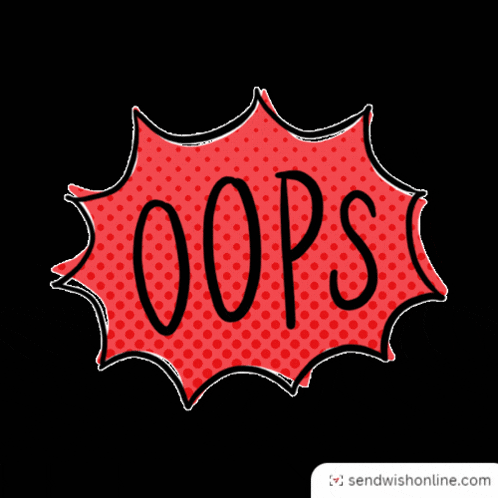 Oops Red GIF