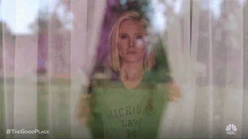 Open The Curtains Surprised GIF