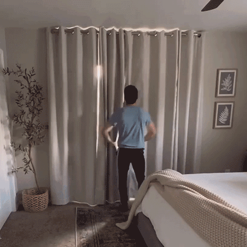 Opening The Curtain Daniel Labelle GIF