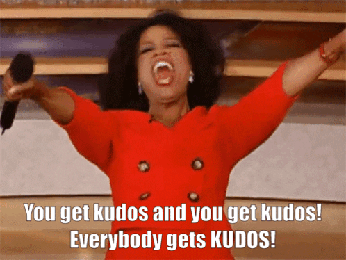 Oprah Kudos GIF. This 498 x 374 animated GIF is part of our oprah you get a car collection. Created by Lckmim. View the original animation, share it, or…