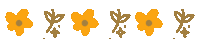 Orange Flower Sticker