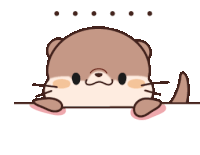 Otter Surprise Sticker